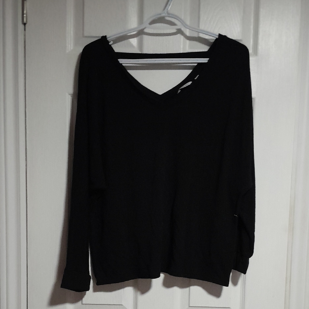 Reitmans Petite Black Blouse